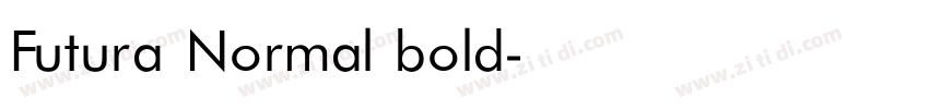 Futura Normal bold字体转换